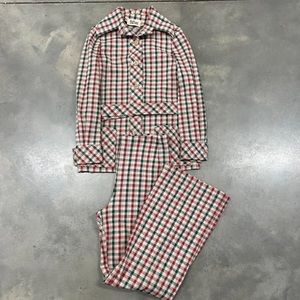 70s Vintage ‘Dalton’ checkered pant suit